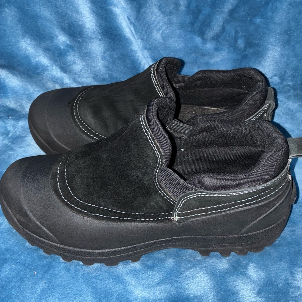 Northside Black Slip-On Shoes with Stitching